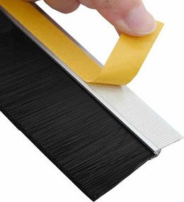 vidaXL Αυτοκόλλητες σφραγίδες πόρτας 2 pcs Ασημί 100 cm