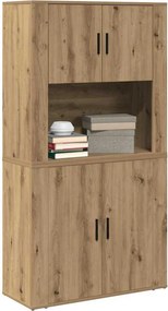 vidaXL Highboard Artisan Oak 80 x 33 x 150 εκ Επεξεργασμένο ξύλο