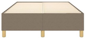 vidaXL Σκελετός Κρεβατιού Χωρίς Στρώμα Taupe 120x200 εκ. Υφασμάτινο