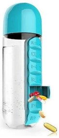 Pill Box Πλαστικό Παγούρι 600ml Διάφανο