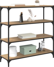 vidaXL Βιβλιοθήκη 3 επιπέδων 100 x 33 x 100 εκ. Artisan Oak