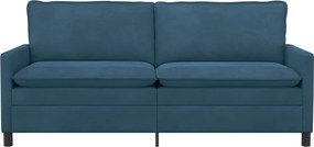 vidaXL Καναπές Μπλε 196 x 81 x 87,5 εκ. Βελούδο