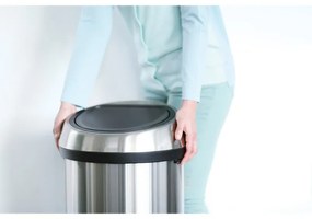Κάδος BrabantiaTouch 647246, 60 l, Ομαλό και αθόρυβο άνοιγμα, Λευκό