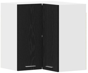 vidaXL Γωνιακός Τοίχου Ντουλάπι - Μαύρη Δρυς - 57 x 57 x 60 εκ - Φτιαγμένο από Ξύλο