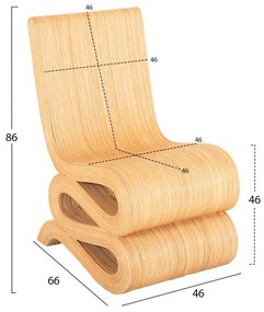 ΠΟΛΥΘΡΟΝΑ CURVY LOUNGE2  ΦΥΣΙΚΟ RATTAN 46x66x86Υεκ.