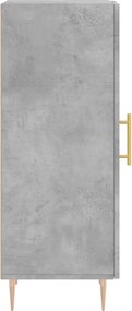 vidaXL Ντουλάπι Γκρι Σκυροδέματος 34,5x34x90 εκ. Επεξεργασμένο Ξύλο