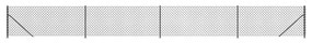 Συρματόπλεγμα Περίφραξης Ανθρακί 0,8 x 10 μ. με Βάσεις Φλάντζα - Ανθρακί
