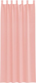 vidaXL Voile κουρτίνες με τσέπες ράβδου 2 τεμάχια Ροζ