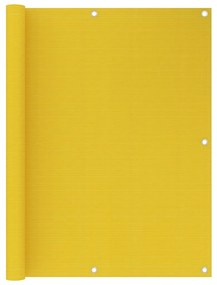 vidaXL Διαχωριστικό Βεράντας Κίτρινο 120 x 500 εκ. από HDPE