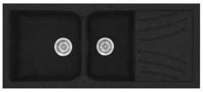 Sanitec Classic 323 Granite Black Νεροχύτης