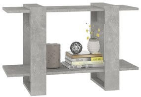 vidaXL Βιβλιοθήκη/Διαχωριστικό Χώρου Γκρι Σκυροδέματος 80x30x51 εκ.