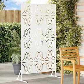 vidaXL Οθόνη Ιδιωτικότητας Λευκό 100 x 50 x 180 εκ. Ατσάλι