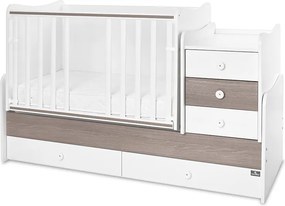 BED MAXI PLUS NEW 70/160 WHITE/CAFFE