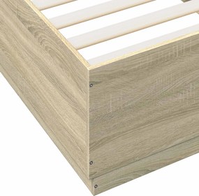 vidaXL Σκελετός Κρεβατιού Sonoma Δρυς 80 x 200 cm Επεξεργασμένο Ξύλο