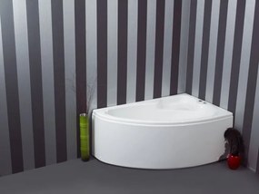 Sanitec Lydia 125x90 R - Ασύμμετρη Μπανιέρα Δεξιά Γωνία - Pneumatic Basic, Χωρίς, Χωρίς, Χωρίς