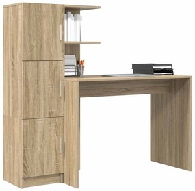 vidaXL Γραφείο 2 pcs Δρύς Sonoma