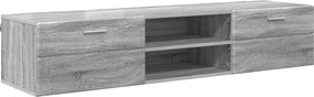 vidaXL Ξύλινο Ντουλάπι 150 x 39 x 30 εκ Γκρίζο Σονομα