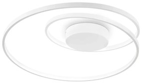 Φωτιστικό Οροφής Ø600xΗ180mm Led 48w 3000K 5200lm Λευκό Ideal Lux Oz PL D60 On Off 253688