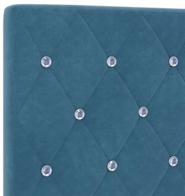 vidaXL Βελούδινο Κεφαλάρι Argyle Σκούρο Μπλε 180 cm Βελούδο