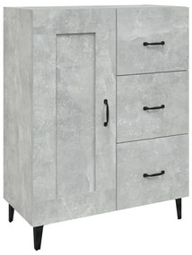 vidaXL Ντουλάπι Γκρι Σκυροδέματος 69,5x34x90 εκ. Επεξεργασμένο Ξύλο