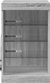 vidaXL Μπουφές με LED Γκρι Sonoma 41 x 37 x 67 εκ.