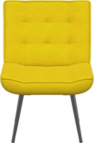 vidaXL Καρέκλα χαλάρωσης κίτρινη 64x74x84 cm Βελούδο