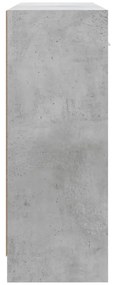 vidaXL Ντουλάπι Γκρι Σκυροδέματος 91 x 28 x 75 εκ. Επεξεργασμένο Ξύλο