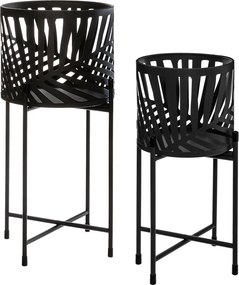 Κασπώ Με Βάση (Σετ 2τμχ) A-S Leaf Black 168555