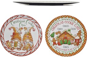 Χριστουγεννιάτικος Δίσκος Gingerbread 40cm Σε 2 Σχέδια