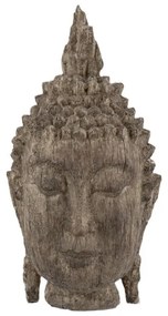 Artekko Buddha Διακοσμητικό Κεφάλι Βούδα Καφέ (16.5x16x30.5)cm