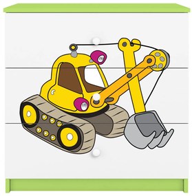 Συρταριέρα Babydreams Cartoon-Prasino-Digger