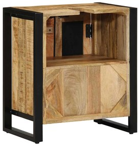 vidaXL Ντουλάπα Μπάνιου Καφέ 55 x 35 x 60 εκ. Μασίφ ξύλο μάνγκο