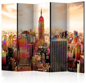 Διαχωριστικό με 5 τμήματα - Colors of New York City III II [Room Dividers]