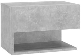 vidaXL Κομοδίνο Επιτοίχιο Γκρι Σκυροδέματος