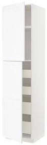 METOD/MAXIMERA ψηλό ντουλάπι με 2 πόρτες/4 συρτάρια, 60x60x240 cm 294.733.29