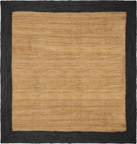vidaXL Χαλί Περιοχής Σκούρο Γκρι 300 x 300 cm Γιούτα