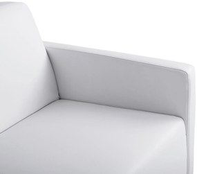 Καναπές Διθέσιος NELLIE με PU Λευκό 113x71x71Υ εκ. 113x71x71 εκ.