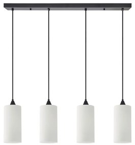 Φωτιστικό Οροφής - Ράγα Adept Tube 77-9003 85x300cm 4xE27 60W White Homelighting Μέταλλο,Γυαλί