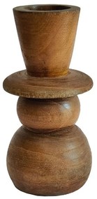 Βάζο Cedar 032238 13x13x27 Brown Ξύλο