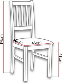 Καρέκλα Bossi IV - kerasi - mpez - 43.00Χ40.00Χ94.00cm