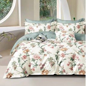 Beauty Home Σετ παπλωματοθήκη υπέρδιπλη Art 12619 Hector 230x250 Εκρού,Πράσινο