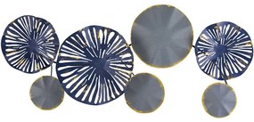 Διακοσμητικό Τοίχου Astrid 279ENZ2532 79x35cm Multi-Blue Wallity Metal