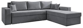 Καναπές Γωνιακός Αναστρέψιμος CAHABON Γκρι 280x210x79cm
