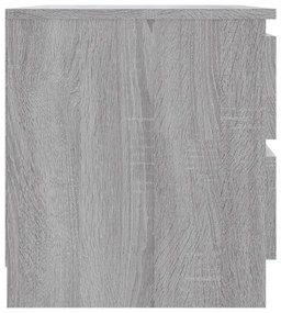 Κομοδίνο Γκρι Sonoma 50 x 39 x 43,5 εκ. από Επεξεργασμένο Ξύλο - Γκρι
