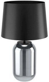 Φωτιστικό Επιτραπέζιο Cuite 390064 Φ35x60,5cm 1xE27 40W Black Eglo Steel,Glass