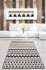 Χαλί Linie 882CHL2993 White-Black-Gold Conceptum Hypnose 80X200cm
