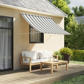 vidaXL Αντιανεμικό Γκρι και Λευκό 200 x 150 cm