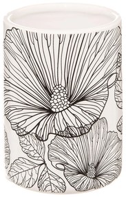 Ποτήρι Οδοντόβουρτσας (Φ7.8x11) F-V Black Flora 174699A