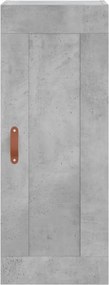 vidaXL Ντουλάπι Γκρι Σκυροδέματος 34,5x34x180 εκ. Επεξεργασμένο Ξύλο