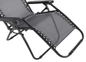 ΠΟΛΥΘΡΟΝΑ RELAX COMPANION HM5095.11 ΓΚΡΙ TEXTILENE-ΜΑΥΡΟ ΜΕΤΑΛΛΟ 67x145x110Υεκ.